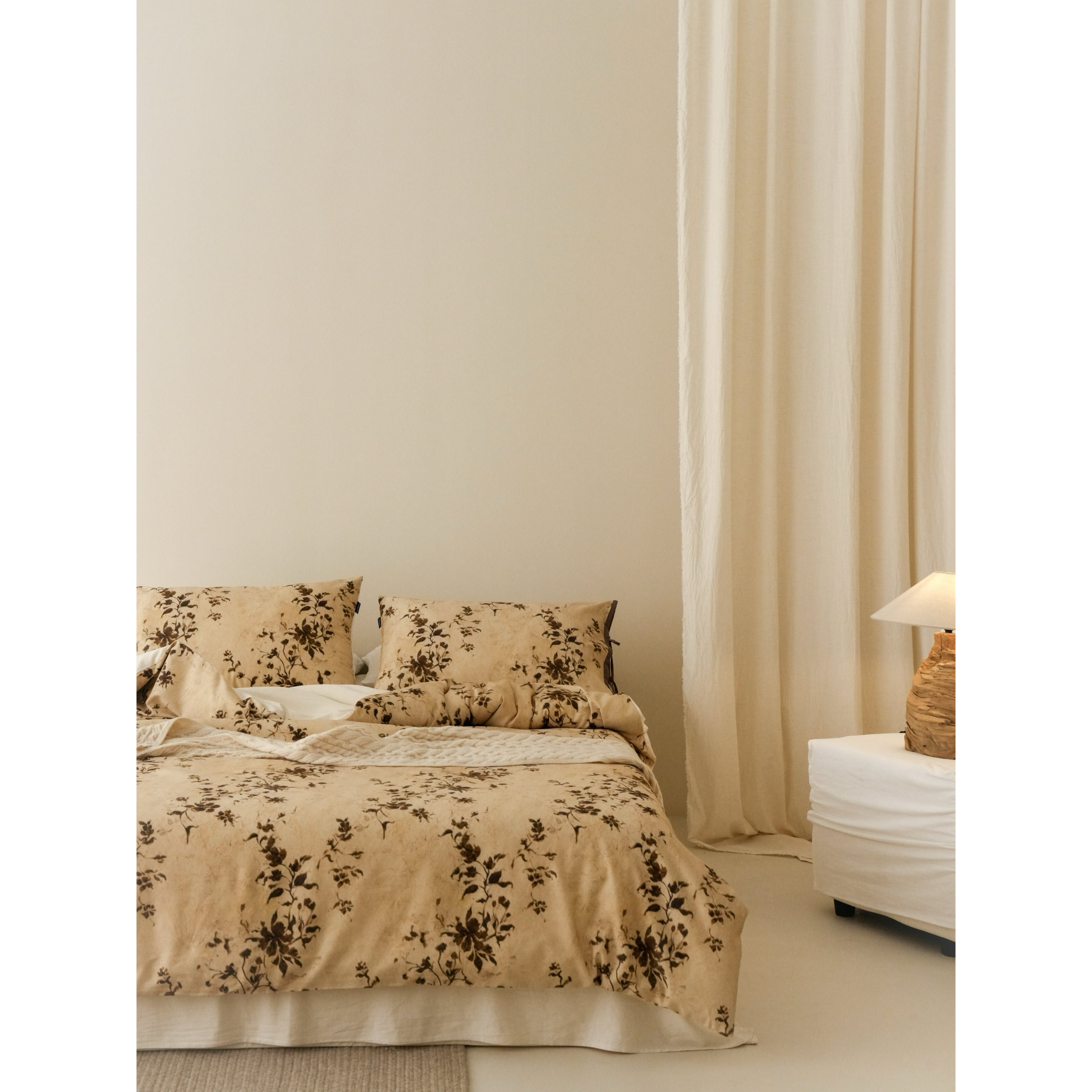 LIWOO｜棉麻印花四件套 东方雅麻 中式素雅床品