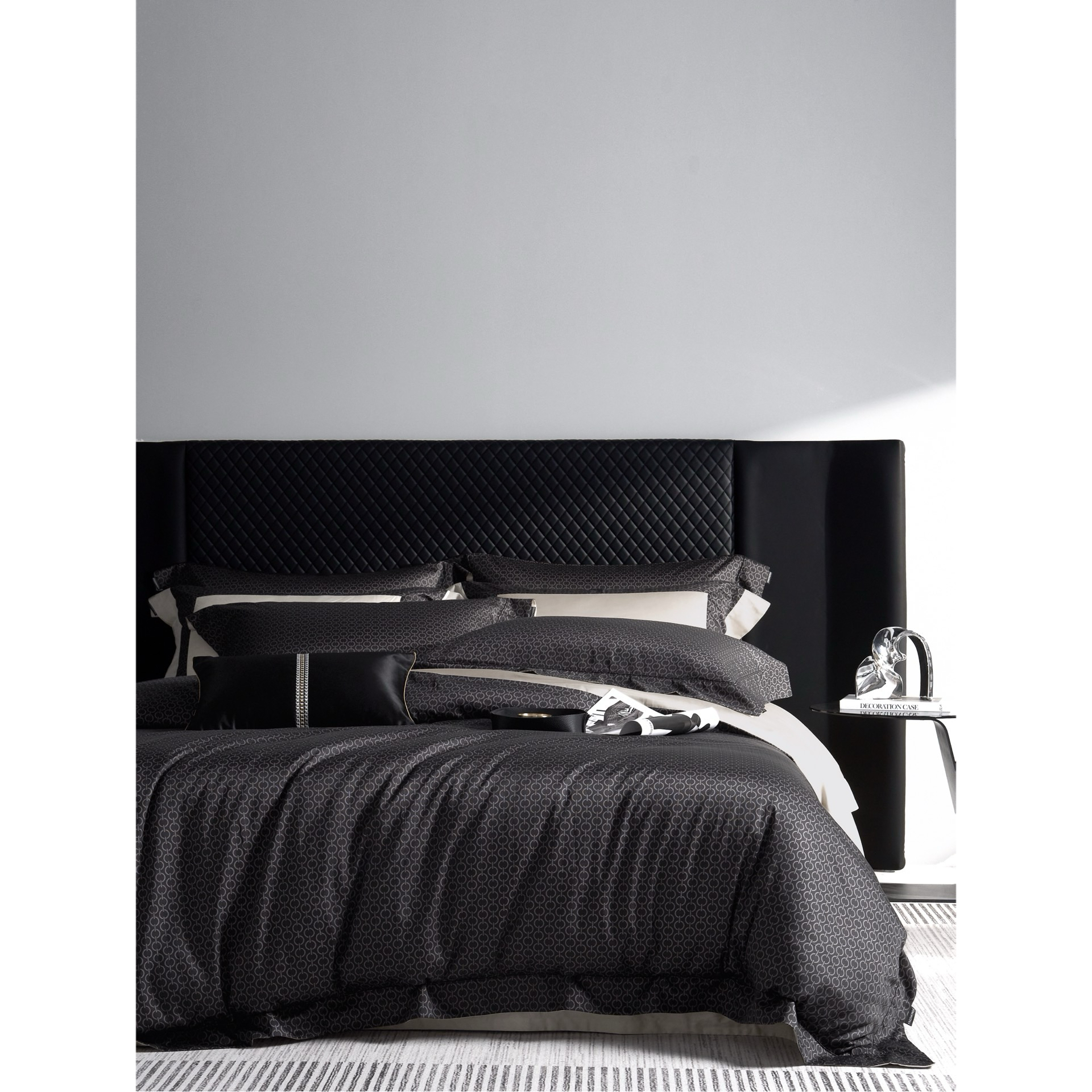 LIWOOMAN｜超细旦裸感天丝棉四件套 男士必选深色系贵感床品