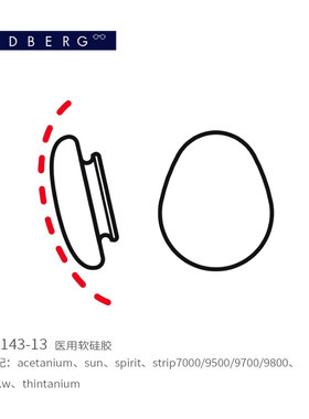 LINDBERG林德伯格 原装正品硅胶鼻托配件 1对价/顺丰包邮