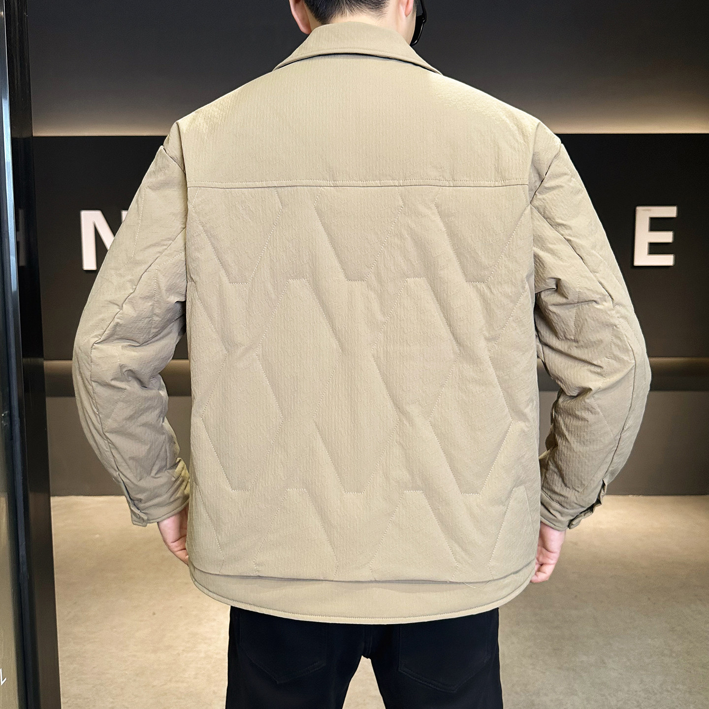 2025冬男修身新标50%白鸭绒轻薄羽绒服A230-6665-P165（控238）,男装羽绒服,电商A230