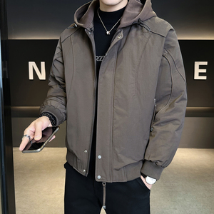 2025年冬男微宽松针织帽标90白鸭绒羽绒服A230-756-P228(控328)图片