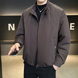 2025冬男宽松圆领标90白鸭绒轻奢羽绒服A230-8166-P275(控375)图片
