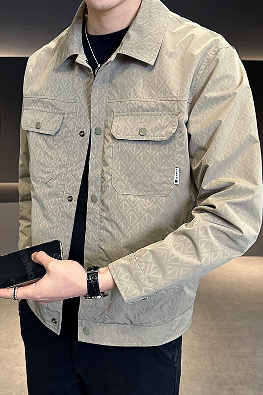 2025秋季男士修身款全身印花工装夹克外套A230-8606-P135(控185),男装夹克,电商A230