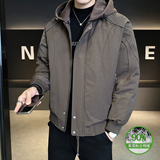 2025年冬男微宽松针织帽标白鸭绒羽绒服A230-756-P228(控328)，男装羽绒服，电商A230