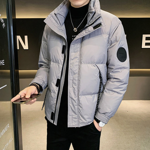 2025冬男款宽松微宽松贴标立领加厚羽绒服A230-K012-P268(控368)图片