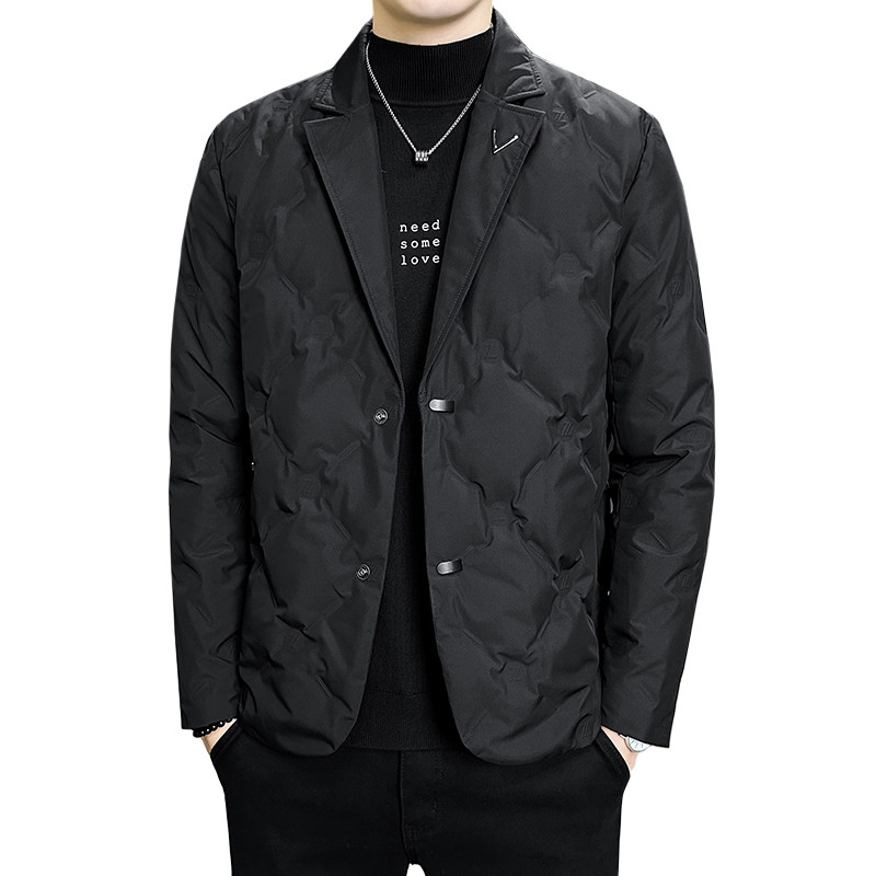 2025冬男休闲印花西服新标90带羽绒A230-2703-P205(控308),男装西服,电商A230
