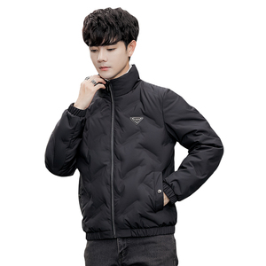 2025冬男款标90修身压花立领贴标羽绒服A230-K006-P175(控270)图片