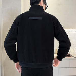 2025秋男士新款条纹立领休闲贴标夹克外套A230-2226-P155(控195)