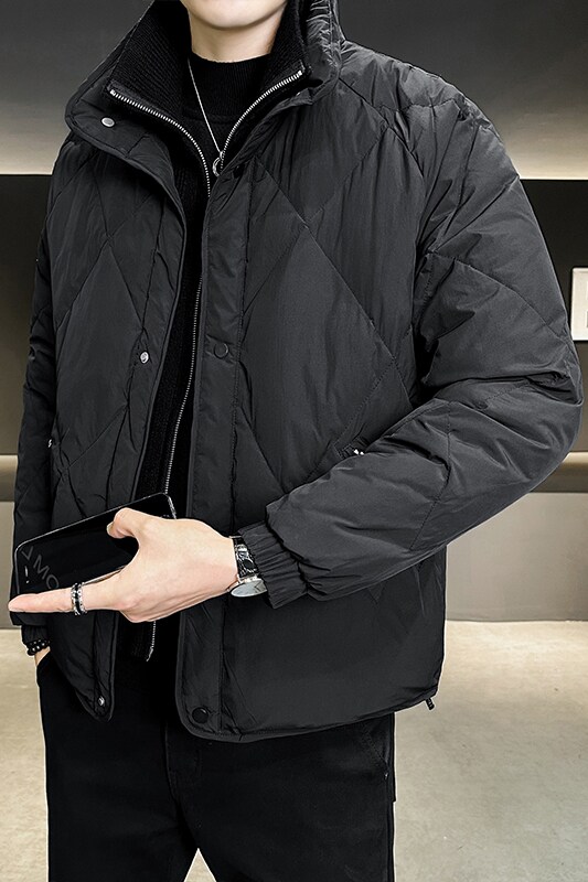 2025冬男微宽松假两件立领标90羽绒服A230-991-P348(控488),男装羽绒服,电商A230