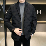 2025冬男标90修身方领压花西装羽绒服A230-K003-P195（控290），男装西服套装，电商A230