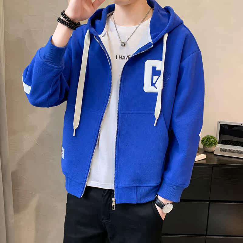 2026春款男微落肩字母刺绣休闲连帽夹克A230-2023-P125（控168）,男装夹克,电商A230