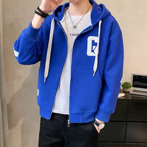 2026春款男微落肩字母刺绣休闲连帽夹克A230-2023-P125（控168）图片