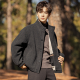 2025年年货款立领纽扣加绒毛呢外套A230-1088-P208(控308），女装短外套，电商A230