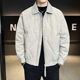 2025冬男微宽松磨砂面料标90方领羽绒服A230-1001-P238(控338)，男装羽绒服，电商A230