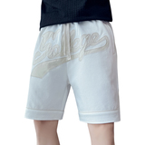 2025年夏季男女同款直筒针织斜纹短裤运动裤A230-601-P58（控85），男装休闲裤，电商A230