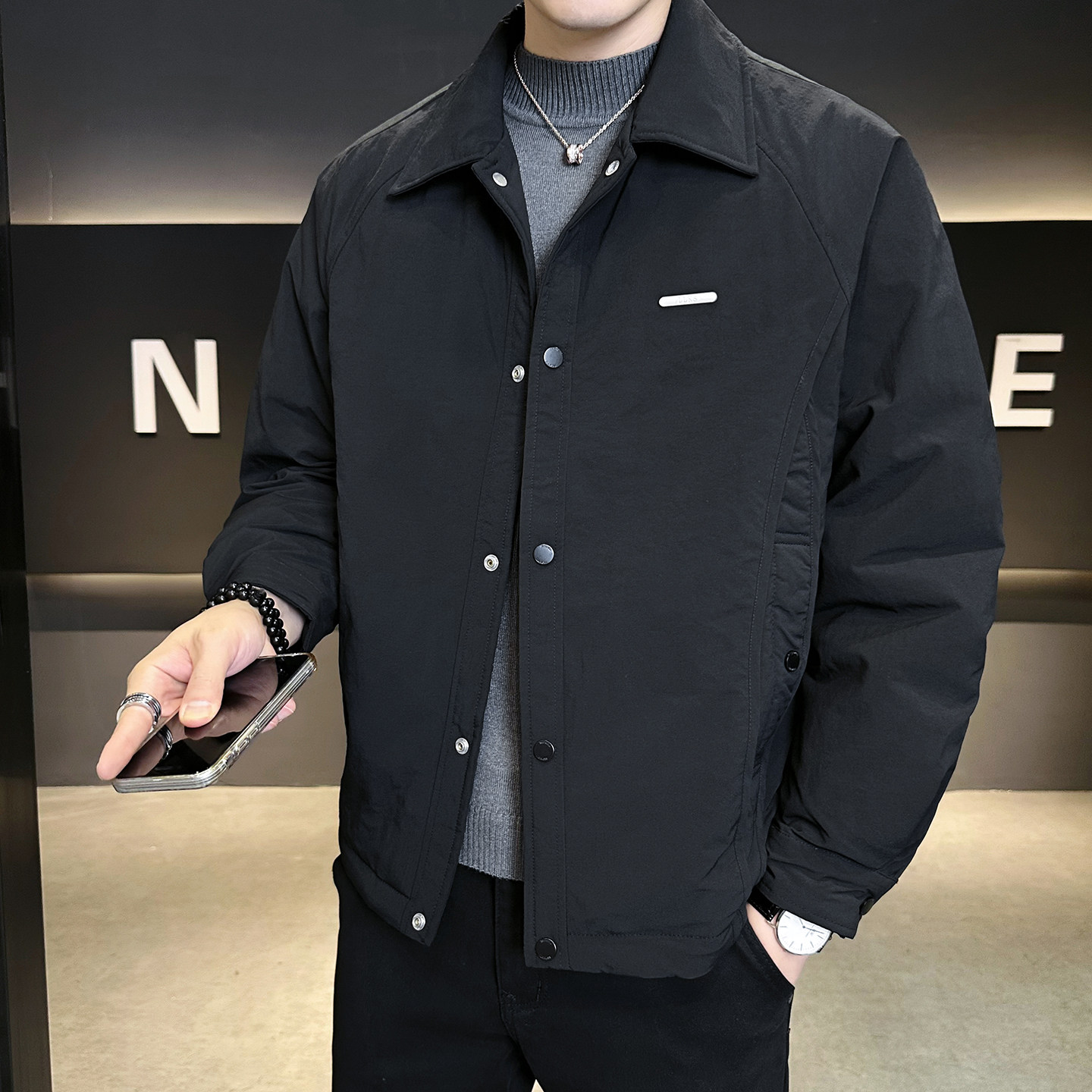 2025冬男宽松新标90%白鸭绒轻薄羽绒服A230-95702-P195(控290),男装羽绒服,电商A230