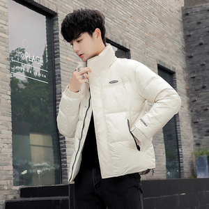 2025冬款男款拼接细格贴标微宽松羽绒服A230-66010-P125（控199）图片