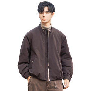 2025冬男宽松圆领标90白鸭绒轻奢羽绒服A230-8166-P275(控375)图片