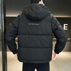 2025秋冬成衣男款连帽印花羽绒服外套A230-1827-P165(控265)图片
