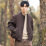 2025冬男宽松圆领标90白鸭绒轻奢羽绒服A230-8166-P275(控375)，男装羽绒服，电商A230