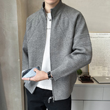 2025秋款男款纯色拉链立领毛衣不起球外套A230-1163-P85(控128)，男装针织衫/毛衣，电商A230