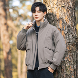 2025年冬男微宽松立领标90工装式羽绒服A230-95710-P220(控320)，男装羽绒服，电商A230