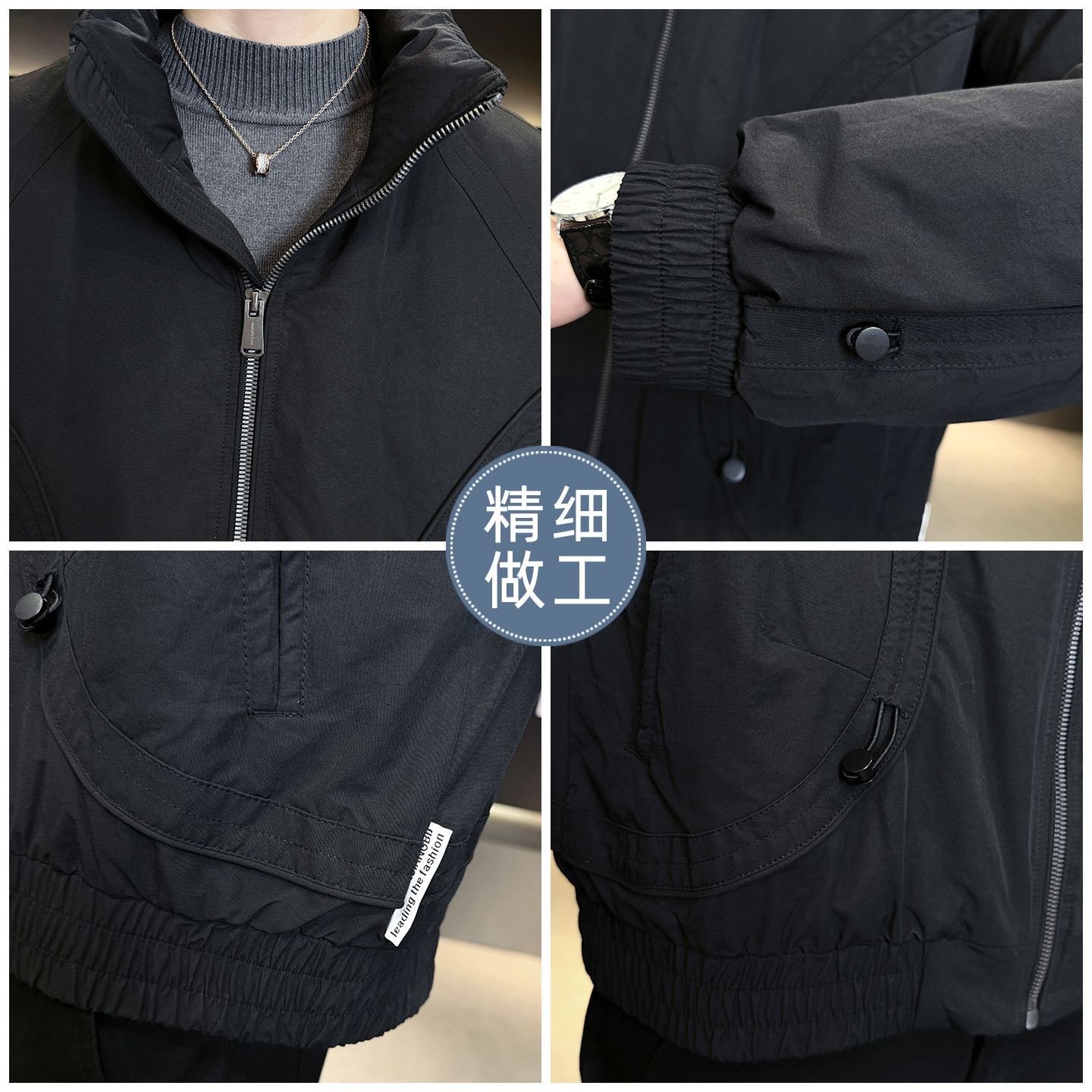 2025年冬男微款式标90立领夹克式羽绒服A230-95708-P230(控330),男装夹克,电商A230