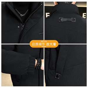 2025冬季男款微宽松立领3D立体面料羽绒服A230-6853-P195(控285）图片