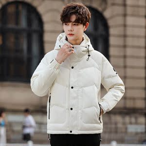 2025年冬男修身连帽标80%白鸭绒羽绒服A230-23228-P230(控330)图片
