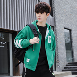 2026春款男微落肩字母刺绣休闲连帽夹克A230-2023-P125（控158），男装夹克，电商A230