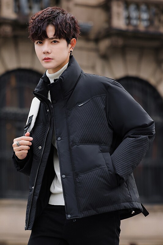 2025冬季男款立领拼接新标90羽绒服A230-9628-P260(控360),男装羽绒服,电商A230
