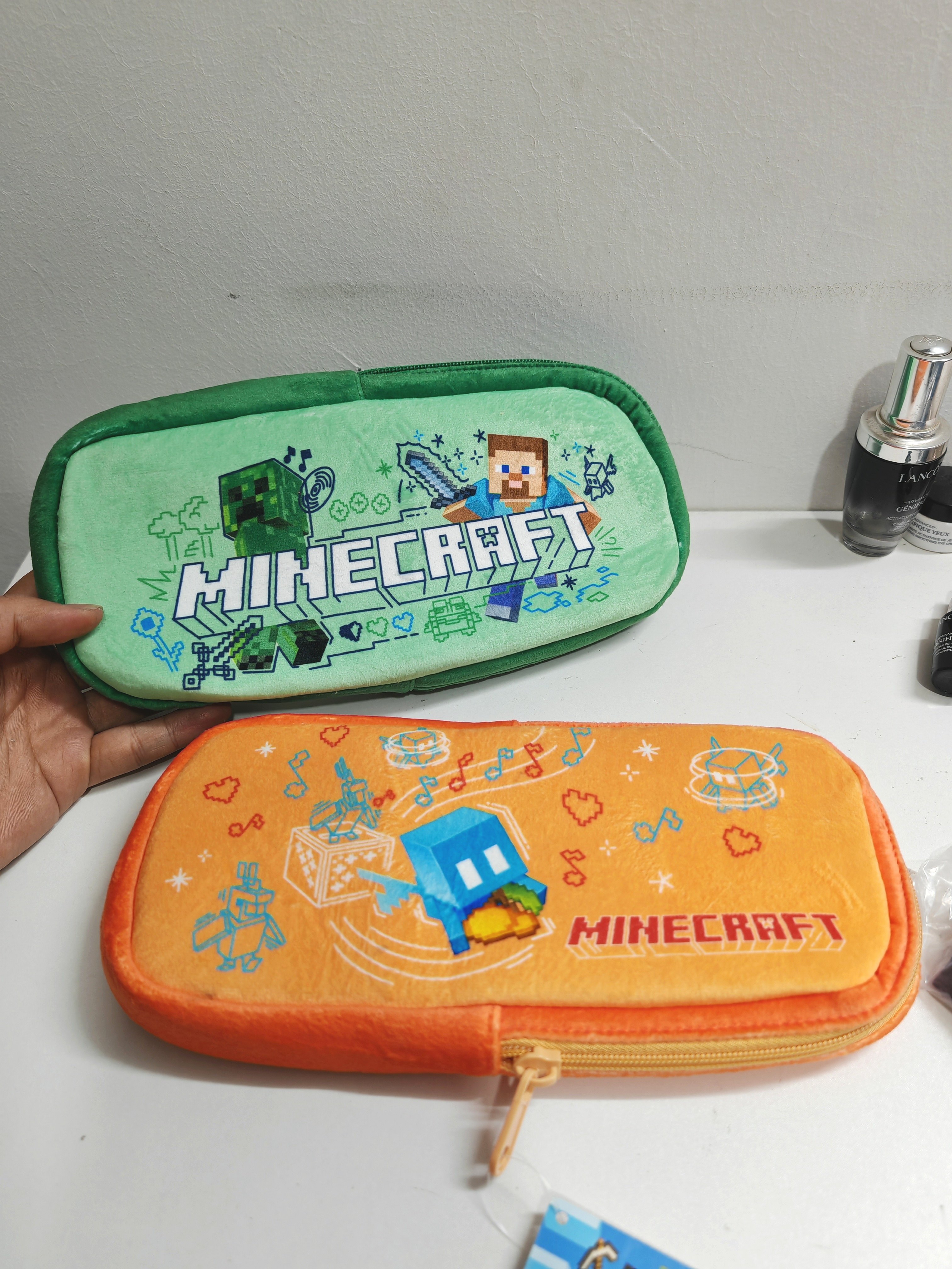 卡通游戏周边我的世界长款收纳包 笔袋 大容量防摔绒布文具袋学生