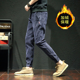加绒P28/常规23男休闲裤束脚裤运动灯芯绒长裤秋冬裤哈伦裤K888，男装卫衣，四季星座303A