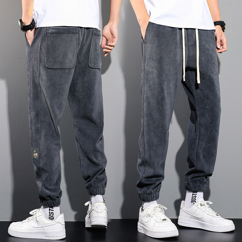 秋季雪尼尔运动裤子宽松哈伦男裤潮K39常规35元加绒45元，女装休闲裤，四季星座303A