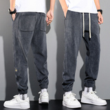 秋季雪尼尔运动裤子宽松哈伦男裤潮K39常规35元加绒45元，女装休闲裤，四季星座303A