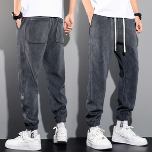 秋季雪尼尔运动裤子宽松哈伦男裤潮K39常规35元加绒45元，女装休闲裤，四季星座303A