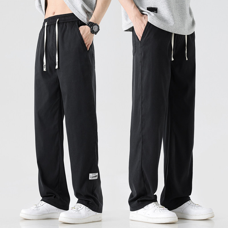 K218新款天丝裤子男士潮牌宽松速干九分牛仔休闲裤男2025夏季薄款，男装休闲裤，四季星座303A