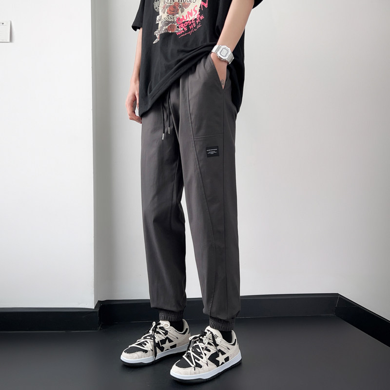 K5722P30男士春夏工装裤休闲裤子九分裤束脚哈伦潮流修身长裤,男装工装外套,四季星座303A