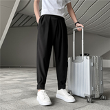 男韩版潮流休闲宽松直筒阔腿裤春夏季薄款百搭哈伦九分裤X31P25，男装休闲裤，四季星座303A