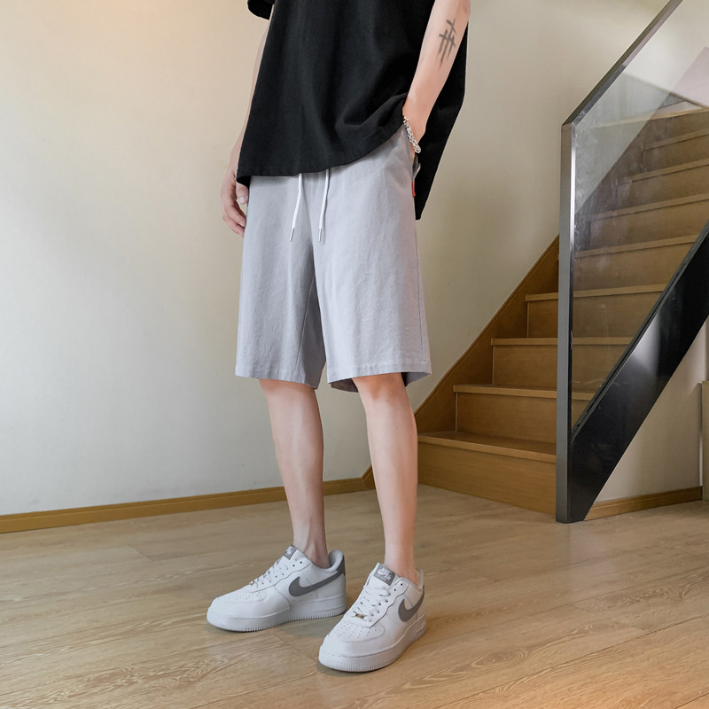 居家裤沙滩裤学生短裤大裤衩风新中式棉麻亚麻休闲裤子K600,男装牛仔裤,四季星座303A