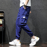日系工装裤男束脚休闲九分裤运动潮牌长裤大码303A-K9023-P25，男装工装外套，四季星座303A