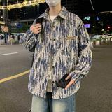 外套2025新款春秋上装夹克衬衫潮流男士衣服JK2024，男装夹克，四季星座303A