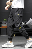 2026春款男休闲裤束脚裤运动裤哈伦裤子九分裤工装长裤K15-P25，男装工装外套，四季星座303A