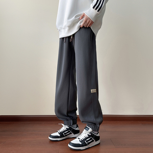 束脚款K818  常规P25 加绒P30秋冬休闲裤宽松卫裤男长裤图片