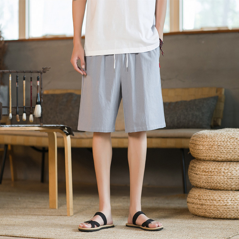 短裤男外穿夏季潮流韩版百搭宽松休闲裤潮牌ins运动速干5分裤K600图片