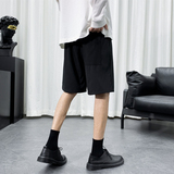 夏季男士五分休闲短裤加肥加大码潮胖子宽松裤子运动直筒K516P14，男装牛仔裤，四季星座303A