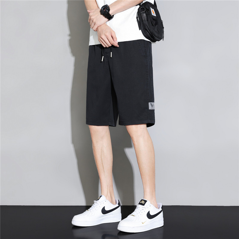 K219天丝牛仔短裤男宽松五分潮牌莱赛尔冰丝休闲运动工装中裤夏,男装牛仔裤,四季星座303A
