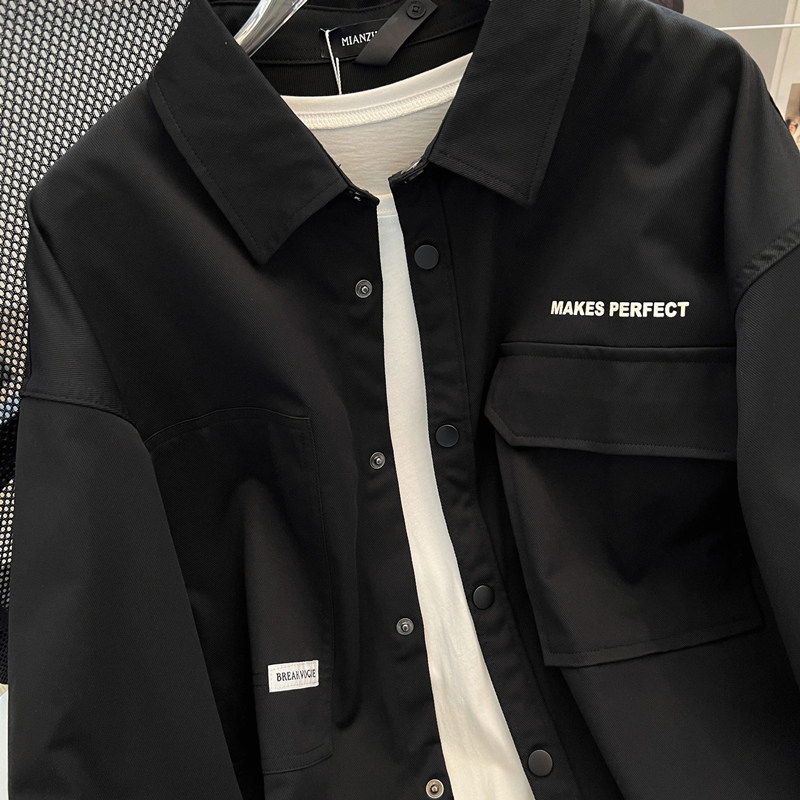 JK2025男士外套衬衫长袖衬衣春秋冬装夹克工装上衣服常规30加厚40,男装夹克,四季星座303A