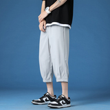 七分裤男士短裤夏季冰丝潮流直筒大码运动休闲八分中裤子K970P17，男装牛仔裤，四季星座303A