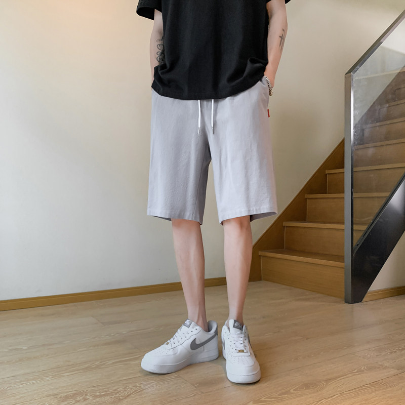 新中式亚麻裤子夏季轻薄透气潮男士短裤棉麻休闲裤风男装K600,男装牛仔裤,四季星座303A